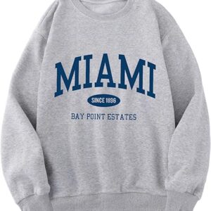 Hilinker Women's Graphic Crewneck Sweatshirts